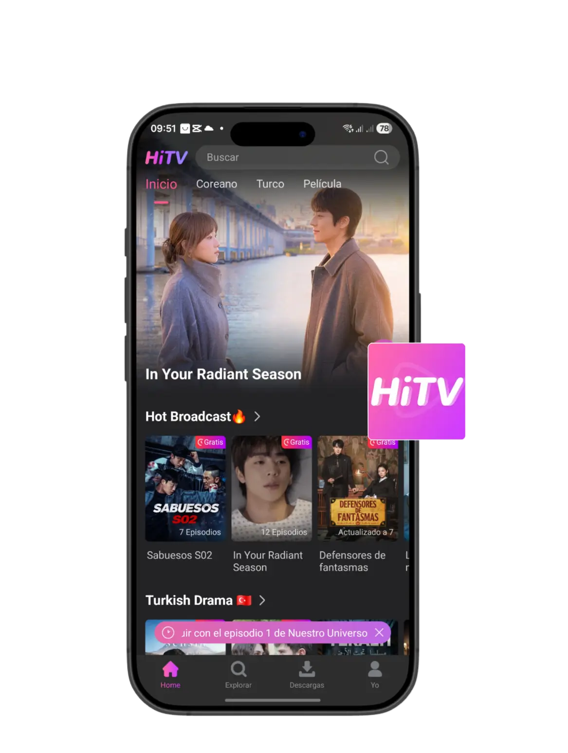 HiTV App Interface